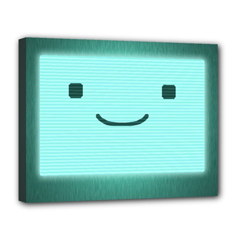 Adventure Time Bmo Canvas 14  X 11  (stretched) by Sarkoni