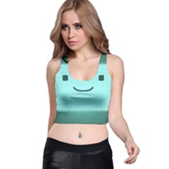 Adventure Time Bmo Racer Back Crop Top by Sarkoni