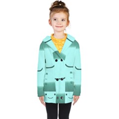 Adventure Time Bmo Kids  Double Breasted Button Coat by Sarkoni