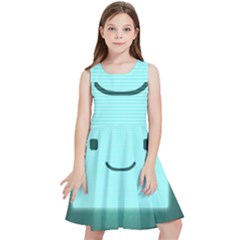 Adventure Time Bmo Kids  Skater Dress by Sarkoni