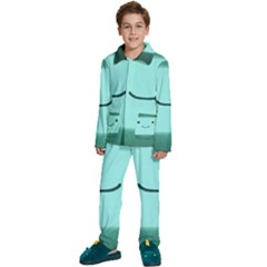 Adventure Time Bmo Kids  Long Sleeve Velvet Pajamas Set