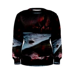 Artistic Creepy Dark Evil Fantasy Halloween Horror Psychedelic Scary Spooky Women s Sweatshirt by Sarkoni