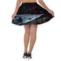 Artistic Creepy Dark Evil Fantasy Halloween Horror Psychedelic Scary Spooky Velvet Skater Skirt View2