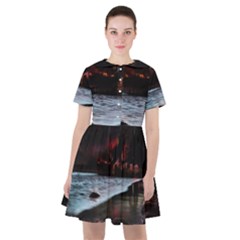 Artistic Creepy Dark Evil Fantasy Halloween Horror Psychedelic Scary Spooky Sailor Dress by Sarkoni