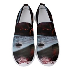 Artistic Creepy Dark Evil Fantasy Halloween Horror Psychedelic Scary Spooky Women s Slip On Sneakers by Sarkoni