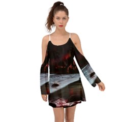 Artistic Creepy Dark Evil Fantasy Halloween Horror Psychedelic Scary Spooky Boho Dress by Sarkoni