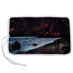 Artistic Creepy Dark Evil Fantasy Halloween Horror Psychedelic Scary Spooky Pen Storage Case (m) by Sarkoni