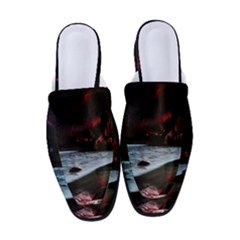 Artistic Creepy Dark Evil Fantasy Halloween Horror Psychedelic Scary Spooky Women s Classic Backless Heels by Sarkoni