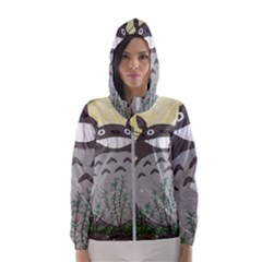 Illustration Anime Cartoon My Neighbor Totoro Women s Hooded Windbreaker by Sarkoni