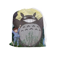 Illustration Anime Cartoon My Neighbor Totoro Drawstring Pouch (xl) by Sarkoni