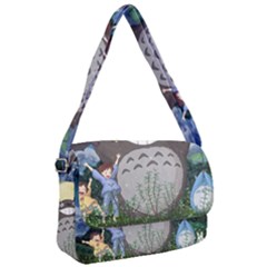 Illustration Anime Cartoon My Neighbor Totoro Courier Bag by Sarkoni