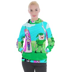 Adventure Time The Legend Of Zelda Parody Women s Hooded Pullover by Sarkoni