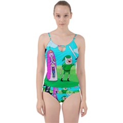 Adventure Time The Legend Of Zelda Parody Cut Out Top Tankini Set by Sarkoni