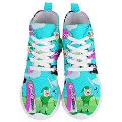 Adventure Time The Legend Of Zelda Parody Women s Lightweight High Top Sneakers