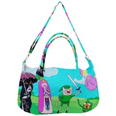 Adventure Time The Legend Of Zelda Parody Removable Strap Handbag by Sarkoni