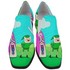 Adventure Time The Legend Of Zelda Parody Women Slip On Heel Loafers by Sarkoni