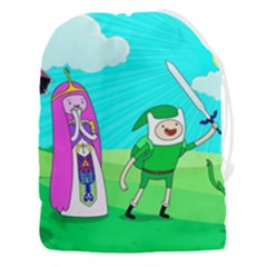 Adventure Time The Legend Of Zelda Parody Drawstring Pouch (3xl) by Sarkoni