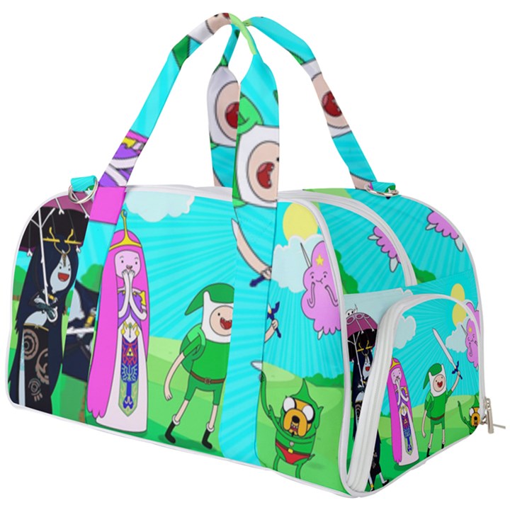 Adventure Time The Legend Of Zelda Parody Burner Gym Duffel Bag