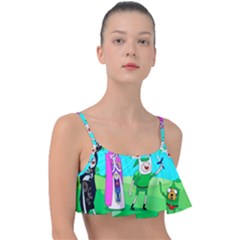 Adventure Time The Legend Of Zelda Parody Frill Bikini Top by Sarkoni