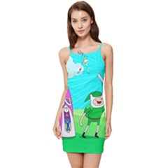 Adventure Time The Legend Of Zelda Parody Summer Tie Front Dress by Sarkoni