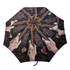 Jujutsu Kaisen Heart Design Heart Psychedelic Anime Hands Folding Umbrellas