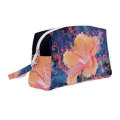 Abstract Art Artistic Bright Colors Contrast Flower Nature Petals Psychedelic Wristlet Pouch Bag (medium) by Sarkoni