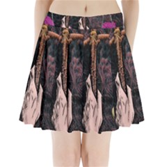 Jujutsu Kaisen Heart Design Heart Psychedelic Anime Hands Pleated Mini Skirt by Sarkoni