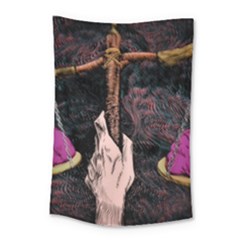 Jujutsu Kaisen Heart Design Heart Psychedelic Anime Hands Small Tapestry