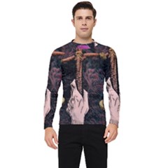 Jujutsu Kaisen Heart Design Heart Psychedelic Anime Hands Men s Long Sleeve Rash Guard