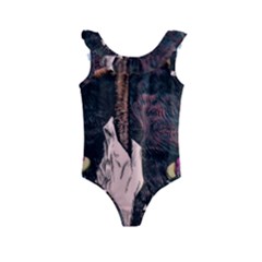 Jujutsu Kaisen Heart Design Heart Psychedelic Anime Hands Kids  Frill Swimsuit