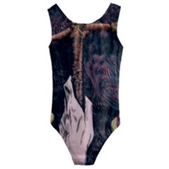 Jujutsu Kaisen Heart Design Heart Psychedelic Anime Hands Kids  Cut-Out Back One Piece Swimsuit