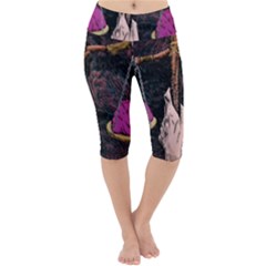 Jujutsu Kaisen Heart Design Heart Psychedelic Anime Hands Lightweight Velour Cropped Yoga Leggings