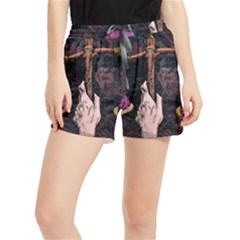 Jujutsu Kaisen Heart Design Heart Psychedelic Anime Hands Women s Runner Shorts