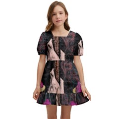 Jujutsu Kaisen Heart Design Heart Psychedelic Anime Hands Kids  Short Sleeve Dolly Dress by Sarkoni