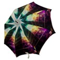 Tropical Forest Jungle Ar Colorful Midjourney Spectrum Trippy Psychedelic Nature Trees Pyramid Hook Handle Umbrellas (Large) View2