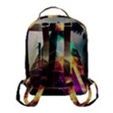 Tropical Forest Jungle Ar Colorful Midjourney Spectrum Trippy Psychedelic Nature Trees Pyramid Flap Pocket Backpack (Small) View3