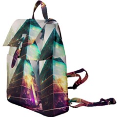 Tropical Forest Jungle Ar Colorful Midjourney Spectrum Trippy Psychedelic Nature Trees Pyramid Buckle Everyday Backpack by Sarkoni