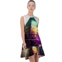 Tropical Forest Jungle Ar Colorful Midjourney Spectrum Trippy Psychedelic Nature Trees Pyramid Frill Swing Dress View1