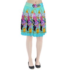 Adventure Time Cartoon Pleated Skirt