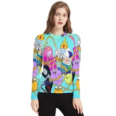 Adventure Time Cartoon Women s Long Sleeve Rash Guard by Sarkoni