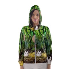 Anime My Neighbor Totoro Jungle Women s Hooded Windbreaker by Sarkoni