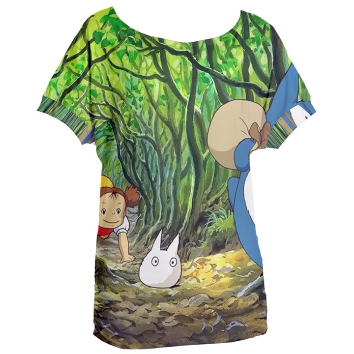 Anime My Neighbor Totoro Jungle Women s Oversized T-Shirt