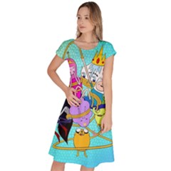 Adventure Time Cartoon Classic Short Sleeve Dress by Sarkoni