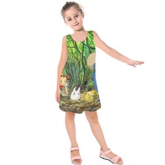 Anime My Neighbor Totoro Jungle Kids  Sleeveless Dress by Sarkoni