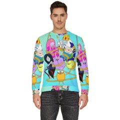 Adventure Time Cartoon Men s Fleece Sweatshirt by Sarkoni