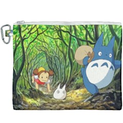 Anime My Neighbor Totoro Jungle Canvas Cosmetic Bag (xxxl) by Sarkoni