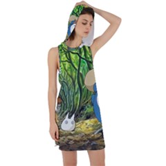 Anime My Neighbor Totoro Jungle Racer Back Hoodie Dress by Sarkoni