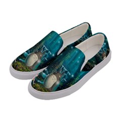 Anime My Neighbor Totoro Jungle Natural Women s Canvas Slip Ons by Sarkoni