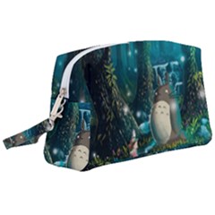 Anime My Neighbor Totoro Jungle Natural Wristlet Pouch Bag (large) by Sarkoni