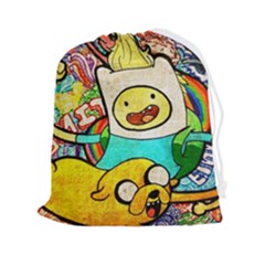 Painting Illustration Adventure Time Psychedelic Art Drawstring Pouch (2xl) by Sarkoni